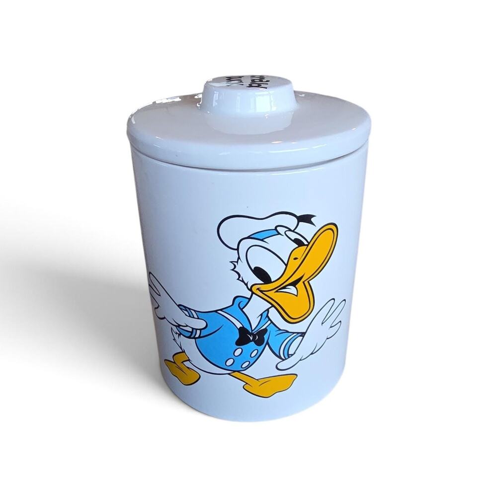 Disney's DONALD DUCK Canister Cookie Jar, Mickey Mouse and Friends